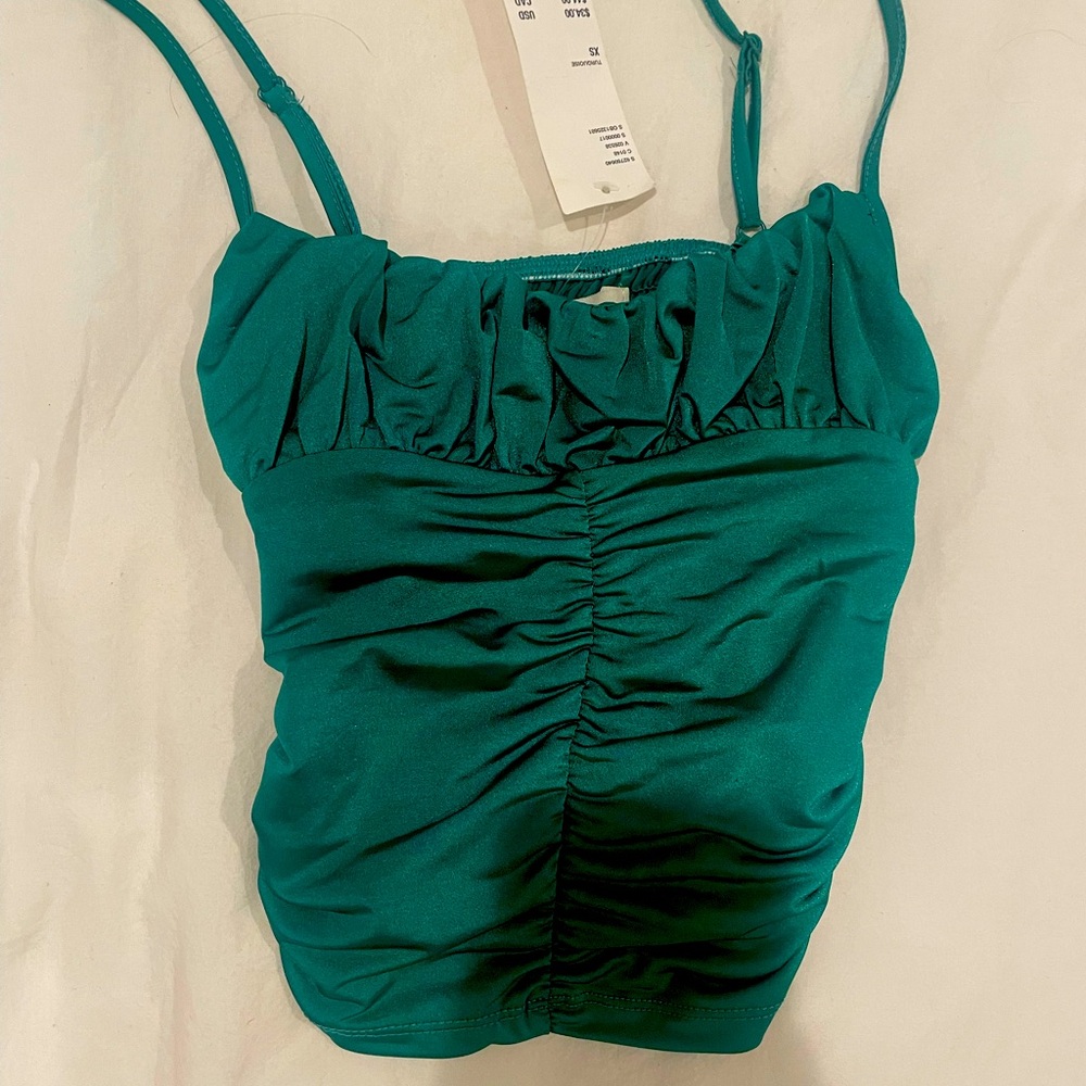 NWT!‼️: 𝕋𝕦𝕣𝕢𝕦𝕠𝕚𝕤𝕖 𝔹𝕝𝕦𝕖 🦋 ℝ𝕦𝕔𝕙𝕖𝕕 ℂ𝕒𝕞𝕚 𝕋𝕠𝕡 𝕗𝕣𝕠𝕞 𝕌𝕣𝕓𝕒𝕟 𝕆𝕦𝕥𝕗𝕚𝕥𝕥𝕖𝕣𝕤 𝕏𝕊